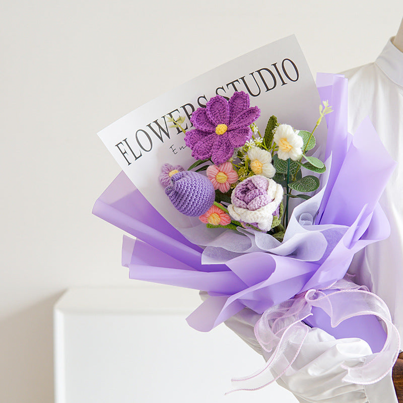 💕Mother's Day Special Sale 50% OFF!💕Handmade Delicate Crochet Flower Bouquet💐