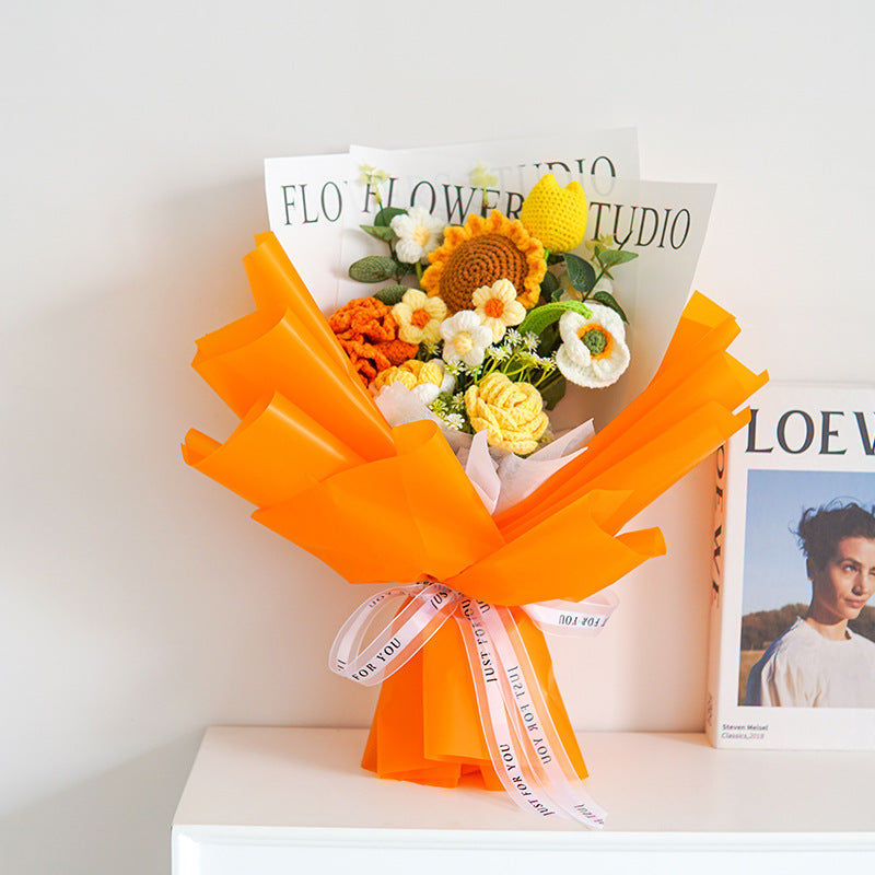 💕Mother's Day Special Sale 50% OFF!💕Handmade Delicate Crochet Flower Bouquet💐