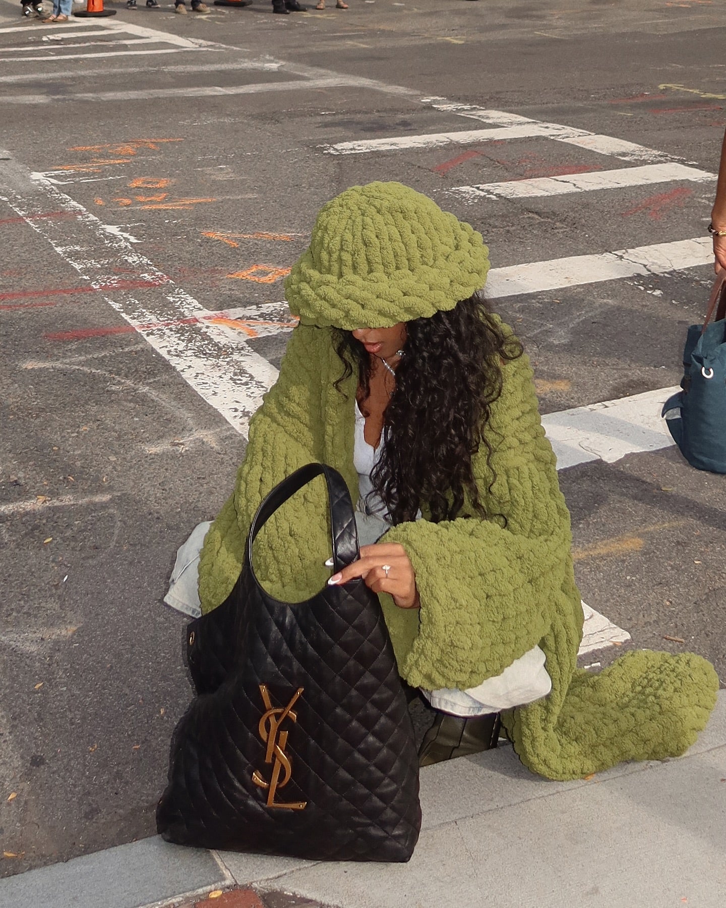 Thickened Sweater Loose Long Cardigan