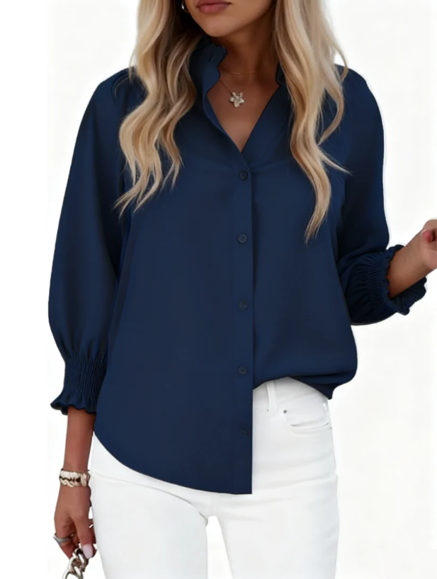 Smocked Sleeve Blouse